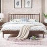 Stylish Brown Oak and Pine Natural Wood Bed for a Timeless Bedroom Look hym - 474MUTUKISPACE