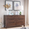 Stunning Natural Brown Oak & Tung Wood Cabinet for Elegant Home Decor hym - 476MUTUKISPACE