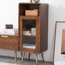Exquisite Brown Tung Wood Cabinet with Metal Accents for Modern Living Spaces hym - 486MUTUKISPACE