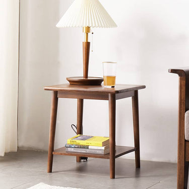 Stunning Brown Tung Wood Tea Table - Elegant Design for Your Living Room Decor hym - 491MUTUKISPACE