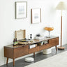 Elegant Brown Natural Wood TV Cabinet - Stylish Tung Wood Furniture hym - 492MUTUKISPACE
