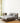 Stylish Bed with Natural Oak, Pine & Cotton - Ramie Upholstery – Elegant Brown, Off White & Gray Finish hym - 630MUTUKISPACE