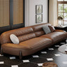 Luxurious Light Brown Sofa with Pine and Oak Wood Frame, Goose Down and Latex Cushioning, and Cotton Faux Leather Finish hzh - 1364MUTUKISPACE