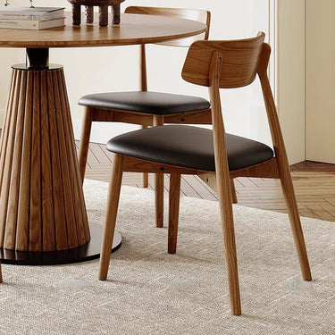 Round Solid Wood Dining Table with Pedestal Base – Stylish Centerpiece for Modern Dining hzmzw - 3154MUTUKISPACE