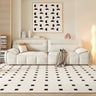 Luxurious Off - White Sofa with gray Light Green and Orange Accents - Premium Cotton Upholstery jy - 115MUTUKISPACE