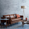 Durable Scratch - Resistant Cotton Sofa in Modern Light Brown & Dark Black jy - 116MUTUKISPACE