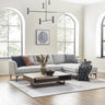 Stylish Light Gray Pine Fabric Sofa - Modern Comfort for Your Living Room mr - 164MUTUKISPACE