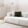 Luxurious White Pine Suede Silk Sofa - Ultimate Comfort and Elegance my - 363MUTUKISPACE