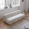 Modern White Sofa with Pine Frame and Stainless Steel Accents my - 366MUTUKISPACE