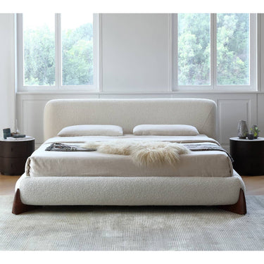 Elegant Bed Frame in White Pine & Ash Wood - Premium Quality and Craftsmanship my - 375MUTUKISPACE