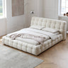 Luxurious White Pine Bed with Faux Lambswool and Silk Floss Comfort my - 378MUTUKISPACE