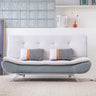 Sleek Modern Sofabed in Off - White, Light Brown, Yellow, Orange, Gray, Mint Green with Techno Fabric & Cotton Upholstery qm - 10MUTUKISPACE
