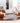 Stylish Techno Fabric Sofa - Available in Orange, Off White, Khaki, Black, Light Gray, and Dark Blue with Wood Accents qm-16