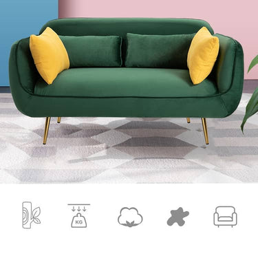 Vibrant Multi - Color Sofa Collection: Emerald Blue, Grass Green, Brick Red & Mint Wood with Techno Fabric qm - 3MUTUKISPACE