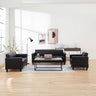 Luxurious PU Leather Sofa - Versatile Colors: Black, Light Brown, Off White, Wine Red, and Orange qm - 4MUTUKISPACE