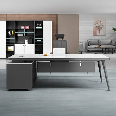 Stylish White Particle Board Table for Modern Interiors qs - 155MUTUKISPACE