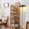 Stylish Natural Wood Cabinet with Rattan Accents - Premium Ash Wood Finish tzm - 516MUTUKISPACE