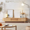 Elegant Dark Brown TV Cabinet with Rattan Panels and Stainless Steel Accents tzm - 535MUTUKISPACE