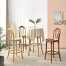 Elegant Light Brown Rattan Wooden Chair - Natural Wood Accent Seating tzm - 555MUTUKISPACE
