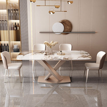 Luxurious Synthetic Leather Chair - Off White & Brown Design ybn - 974MUTUKISPACE