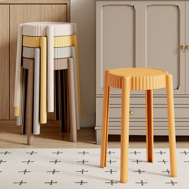 Vibrant Multi - Color Stool Collection: Off White, Black, Gray, Khaki, Dark Brown, Light Yellow, Orange, Green ym - 623MUTUKISPACE