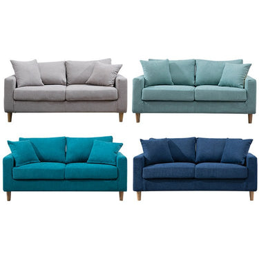 Stylish Multi - Color Scratch - Resistant Fabric Sofa with Rubber Wood Legs yr - 123MUTUKISPACE