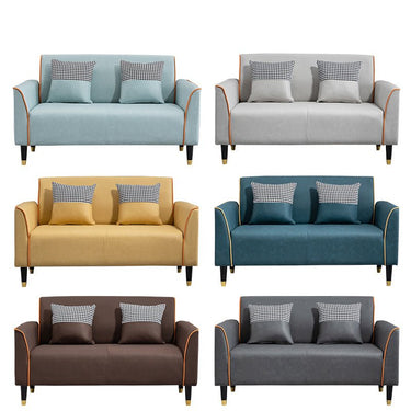Stylish Multi - Color Techno Fabric Sofa: Modern Mint Green, Orange, Blue, Yellow, and Gray Options yr - 124MUTUKISPACE