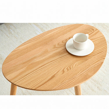 Low Table Bean Shape Nordic Compact Natural Brown Table Chabudai Table Cute Stylish Wooden Center Table Cafe Solid Wood Oak ysys - a1184 - CtableMUTUKISPACE