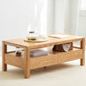 Low Table Drawers Wooden Center Table Stylish Storage with 4 Tiers Natural Compact Solid Table Nordic Finished Desk Storage Simple Living Alone Popular ysys - a4071 - CtableMUTUKISPACE