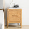 Night Table Side Table 2 Drawers Oak Solid Wood ysys - a5022 - nightstandMUTUKISPACE