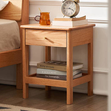 Night Table Side Table Wooden Stylish Bedside with Storage Compact Natural Wood Nordic Slim Space Saving ysys - a5023 - nightstandMUTUKISPACE