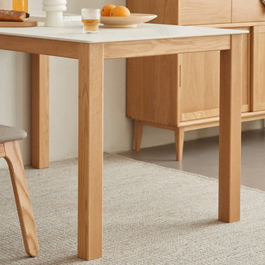 Dining Table Sintered Stone Wooden 4 - 8 Seater Oak Dining Table Square Dining Table B1121 Chair ysys - a5118 - DtableMUTUKISPACE