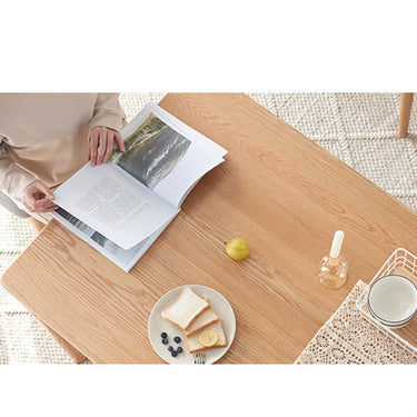 Dining Table Stylish Square Nordic Wooden Natural Wood Dining Table Home Telecommuting Desk Oak Wood h6121 Chair Available ysys - a7111 - DtableMUTUKISPACE