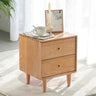 Night Table Side Table Drawers 2 Cups 2 Color Brown Oak Solid Wood ysys - b3029 - nightstandMUTUKISPACE