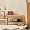 Shoe Rack Bench Entrance Storage Stylish Wooden Storage Bench 3 - tier Shoe Holder Nordic Stylish Entrance Bench ysys - b3134 - benchMUTUKISPACE