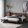 Bed Walnut Frame Bed Frame Wooden Double Bed Stylish 59" * 78.4" 70.9" * 78.4" Frame Simple Nordic Bed ysys - b5015 - bedMUTUKISPACE