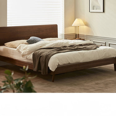 Bed Frame Solid Walnut Wood High Quality Painting ysys - b5016 - bedMUTUKISPACE