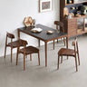 Dining Table Sintered Stone Top Nordic Stylish Solid Wood Dining Table Table Wooden Dining Table Chair Walnut Square Dining Width 42"/55.1" ysys - b5115 - DtableMUTUKISPACE