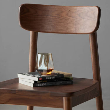 Dining Chair Walnut Stylish Set of 2 Simple Nordic Stylish Chair Natural Chair Wooden Chair ysys - b5127 - chairMUTUKISPACE