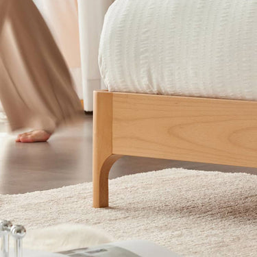 Bed Frame King Sunoko Frame Only Nordic White Double Beach Wood Sunoko Bed Wooden Frame Sunoko ysys - c3018 - bedMUTUKISPACE