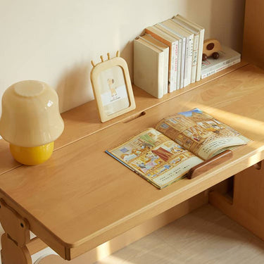Desk Study Desk Study Desk Storage Top Adjustable Cute Nordic Study Desk Children Stylish Student Children's Room with Wooden Bookshelf ysys - e2161 - deskMUTUKISPACE