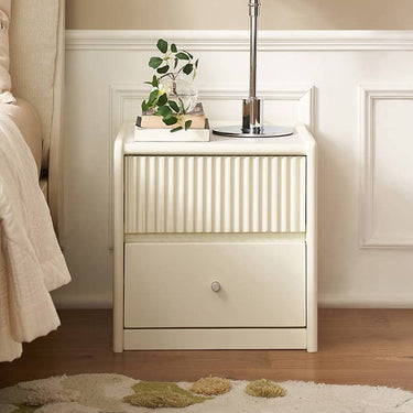 Night Table Side Table Sintered Stone Stylish Table with Storage Bedside Compact Natural Wood Nordic Slim Accessories Storage ysys - m8022 - nightstandMUTUKISPACE