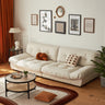 Modern White & Dark Gray Sofa with Scratch - Resistant Fabric - Durable Particle Board Frame yw - 168MUTUKISPACE