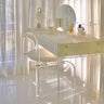 Sleek White Particle Board Makeup Vanity – Modern Vanity for Stylish Organization yw - 185MUTUKISPACE