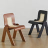 Elegant Beech Wood Chair with Black and Brown Rattan Weaving yw - 197MUTUKISPACE