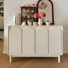 Stylish Off - White Particle Board Cabinet for Modern Home Storage yw - 199MUTUKISPACE