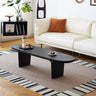 Sleek & Modern Black Wood Coffee Table - Perfect for Your Contemporary Living Room Decor yw - 210MUTUKISPACE