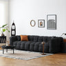 Modern Sofa with Black Faux Lambswool and White Pine Frame yw - 218MUTUKISPACE