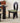 Stylish Black and Brown Wood Chair with Comfortable Flannel Upholstery yw - 222MUTUKISPACE