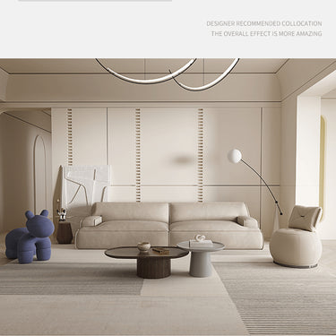 Stylish Light Gray Sofa with Durable Scratch - Resistant Fabric yw - 223MUTUKISPACE